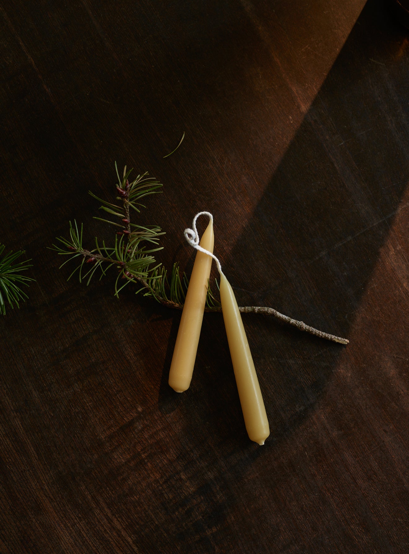 Beeswax Candles, Small, Set of Twenty-Four