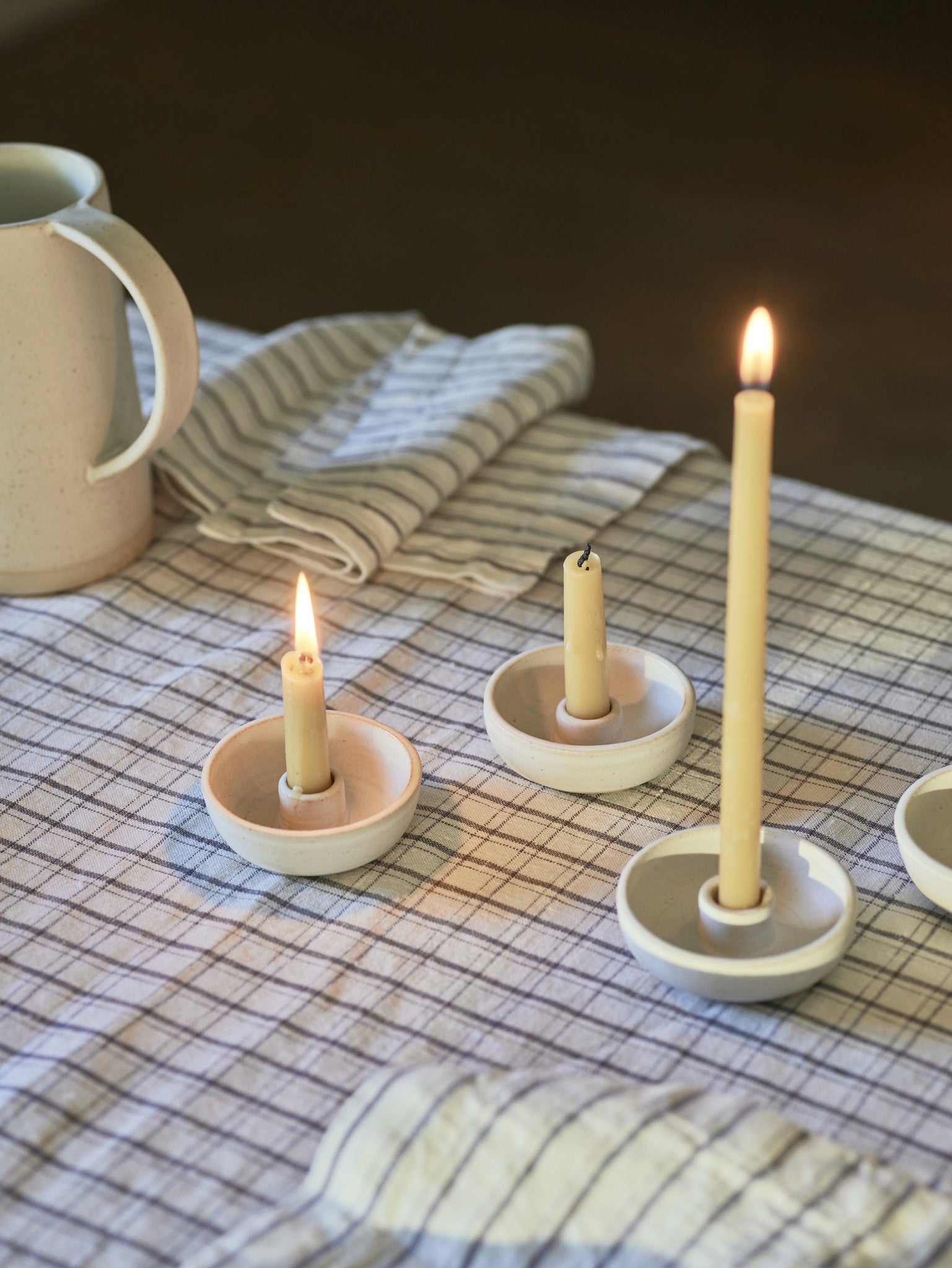 Handmade Stoneware Candle Holder