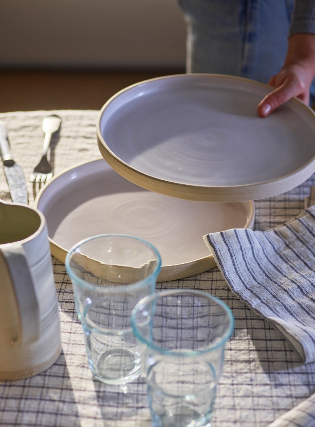 Handmade Stoneware Dinner Plate