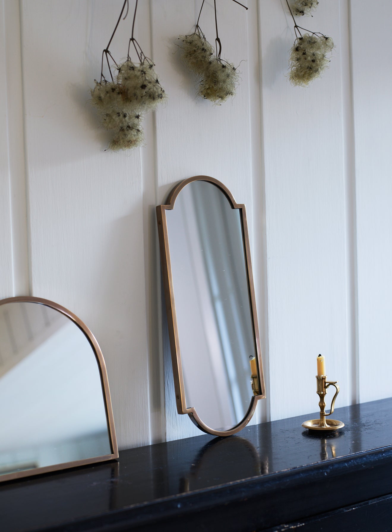 Pepin Brass Mirror Long