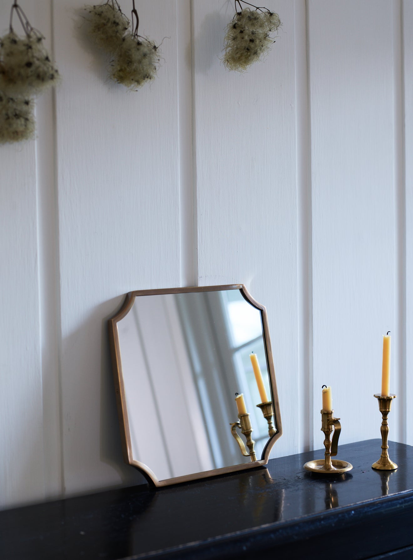 Pepin Brass Mirror Square