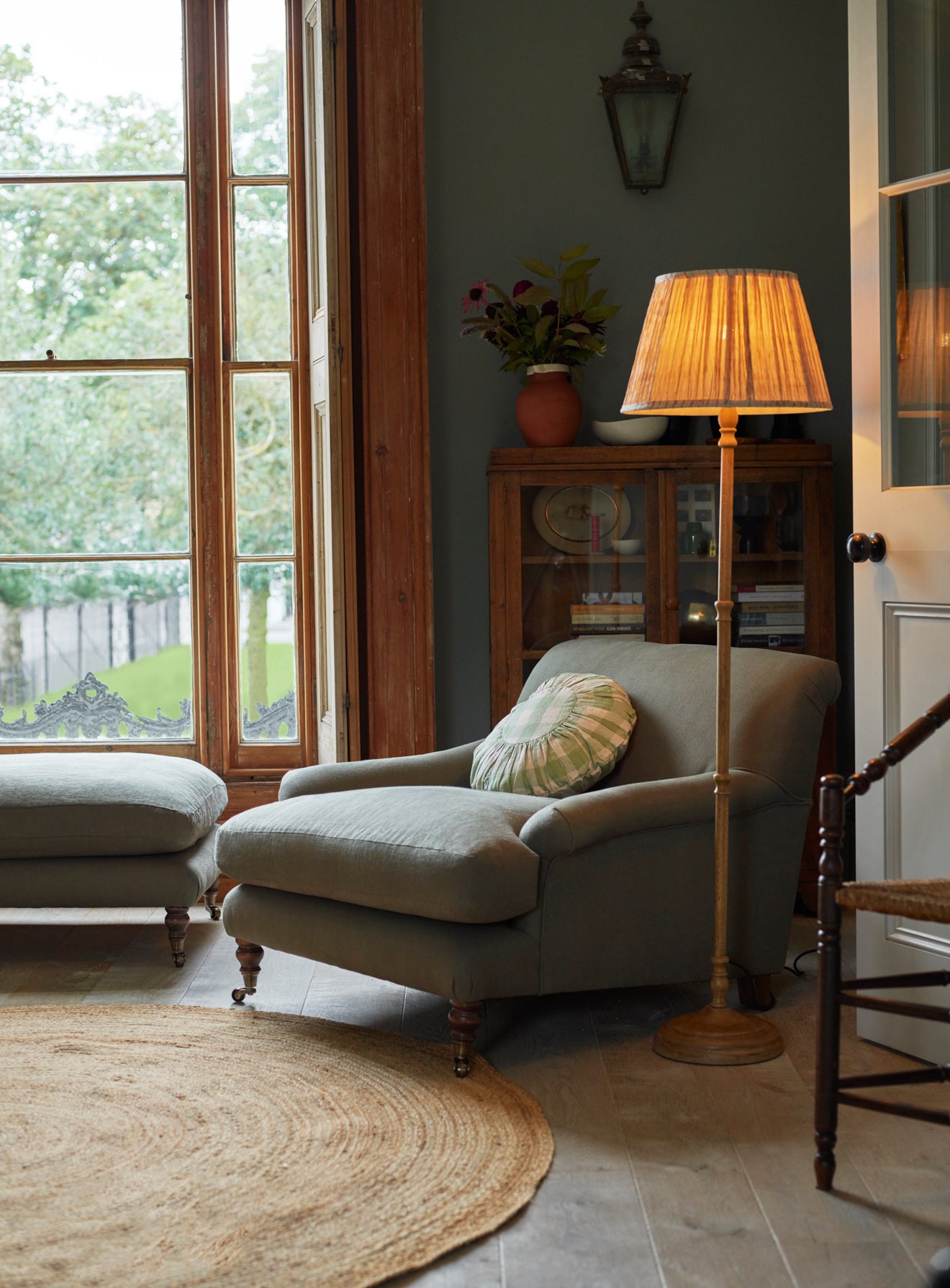 Remy Armchair Moss Linen