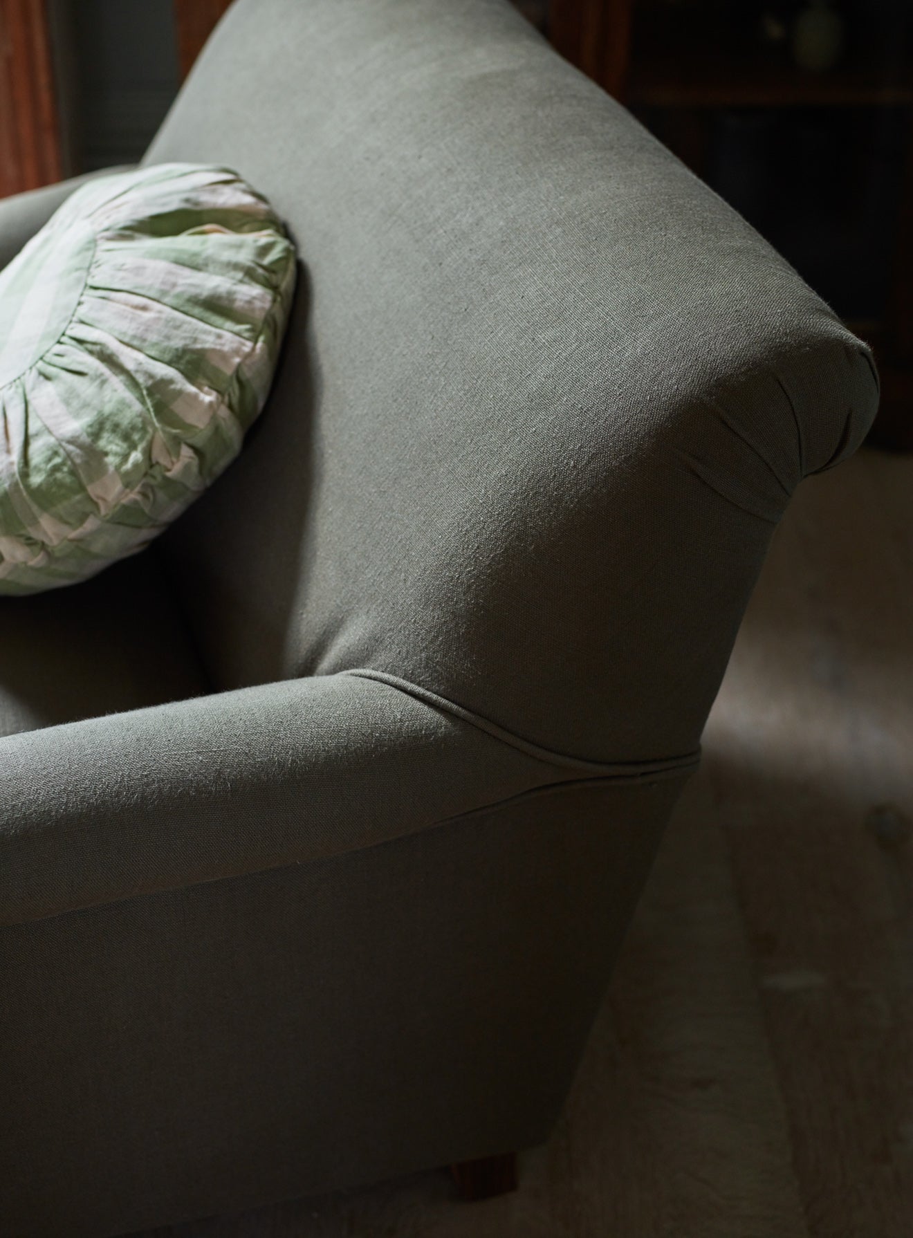 Remy Armchair, Grey Linen