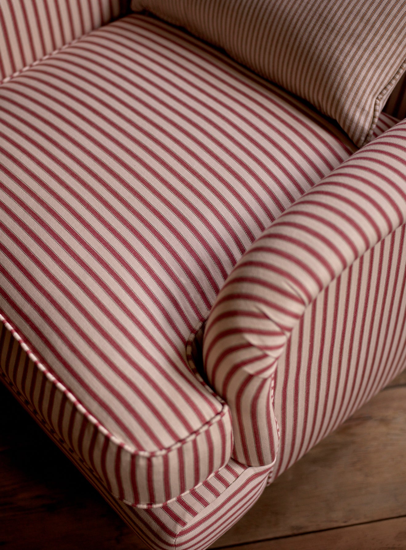 Abington Armchair, Heritage Red Stripe