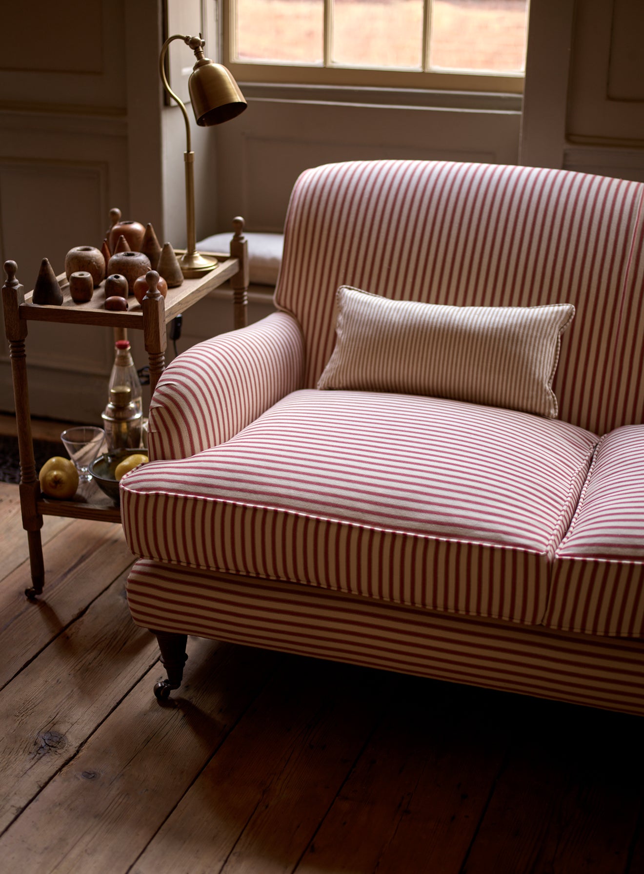 Abington Sofa, Two Seater, Sage Stripe