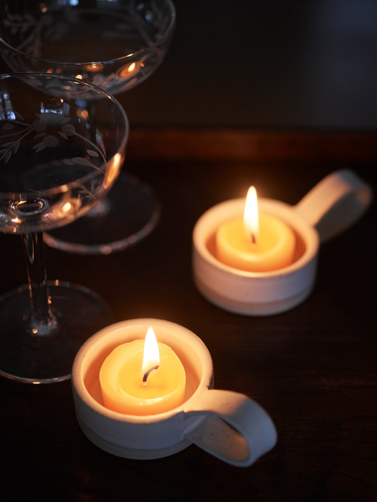 Beeswax Tealight Candles, Set of Nine