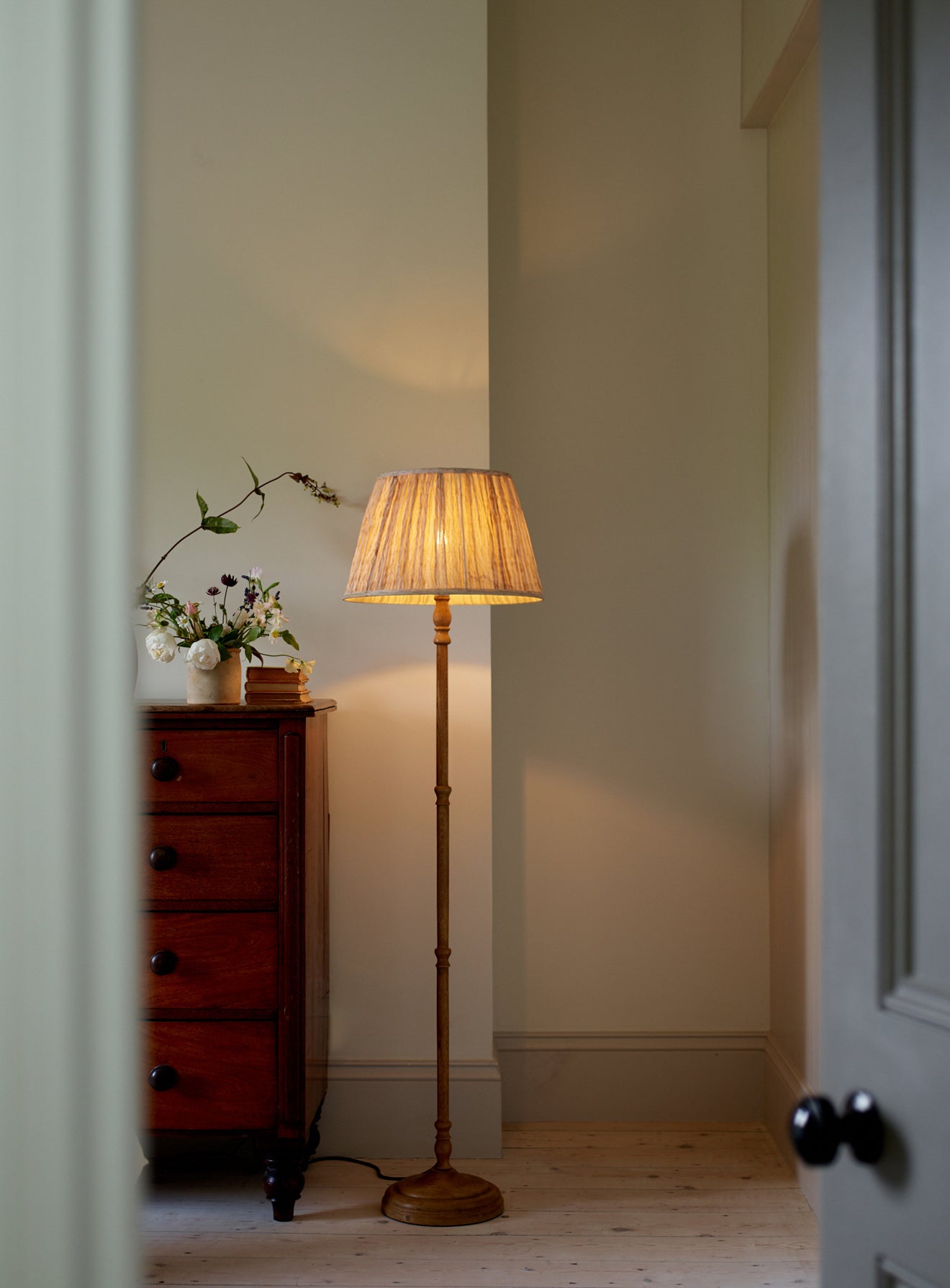 Shibori Silk Lampshade Large