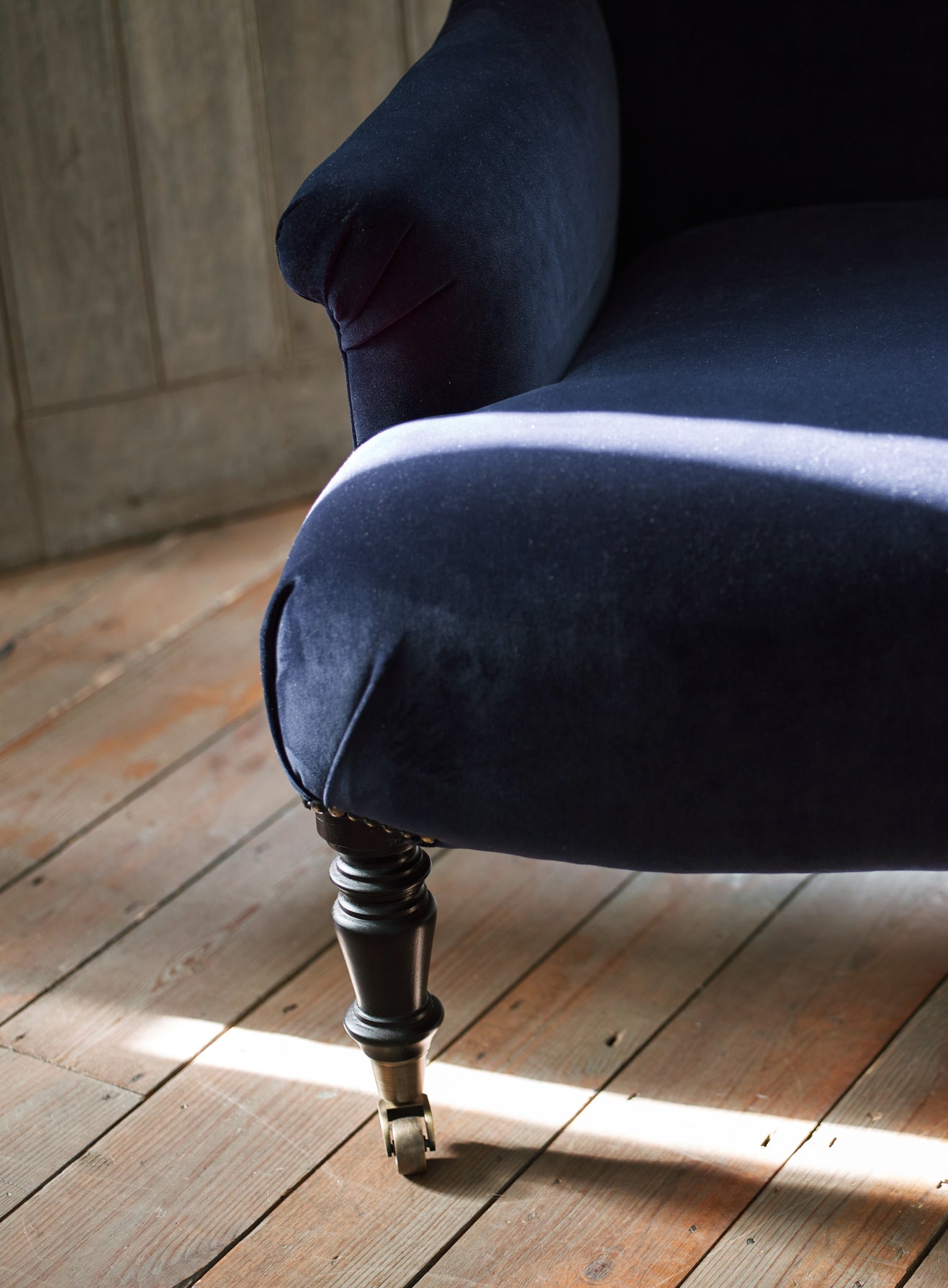 Finley Sofa, Blue Ticking Stripe