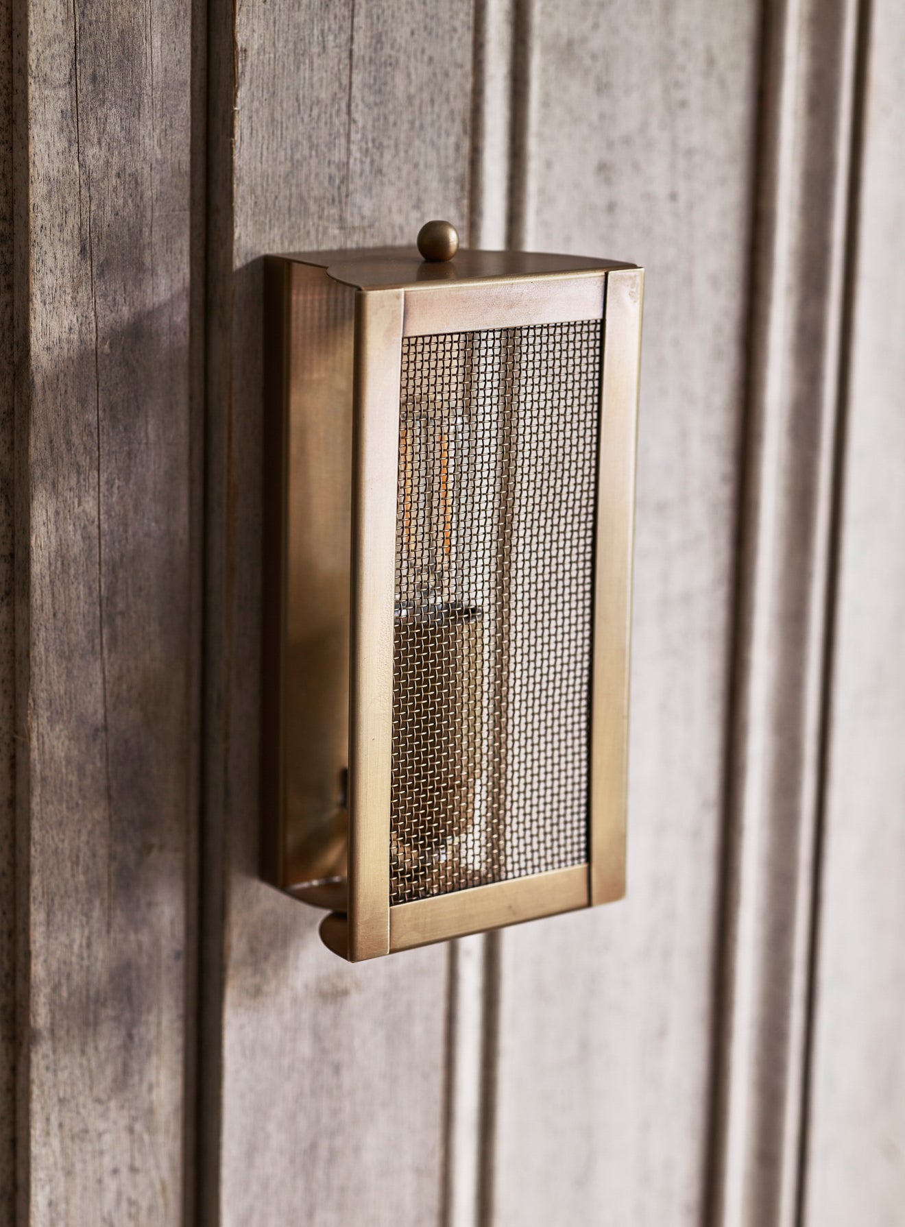 Gauzed Wall Light Brass