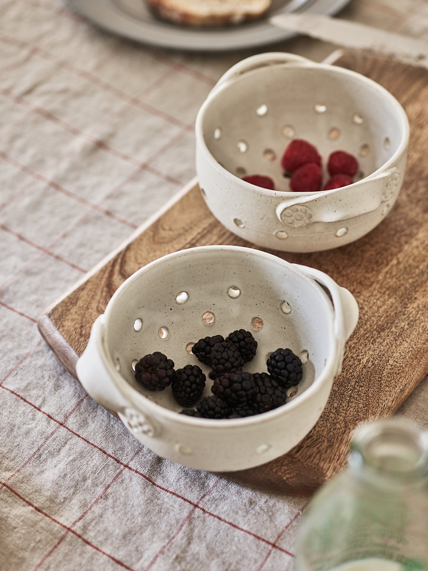 Rowen & Wren Handmade Stoneware Berry Colander