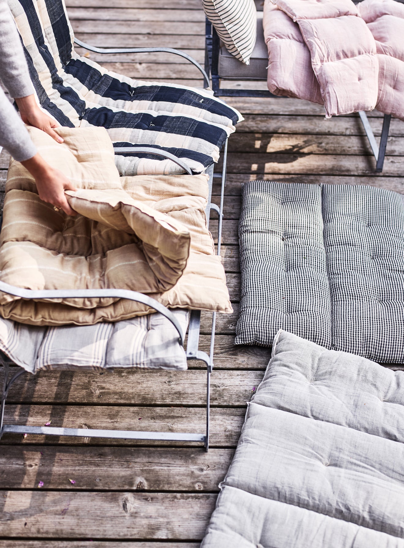 Handwoven Cotton Mattress Faded Stripe