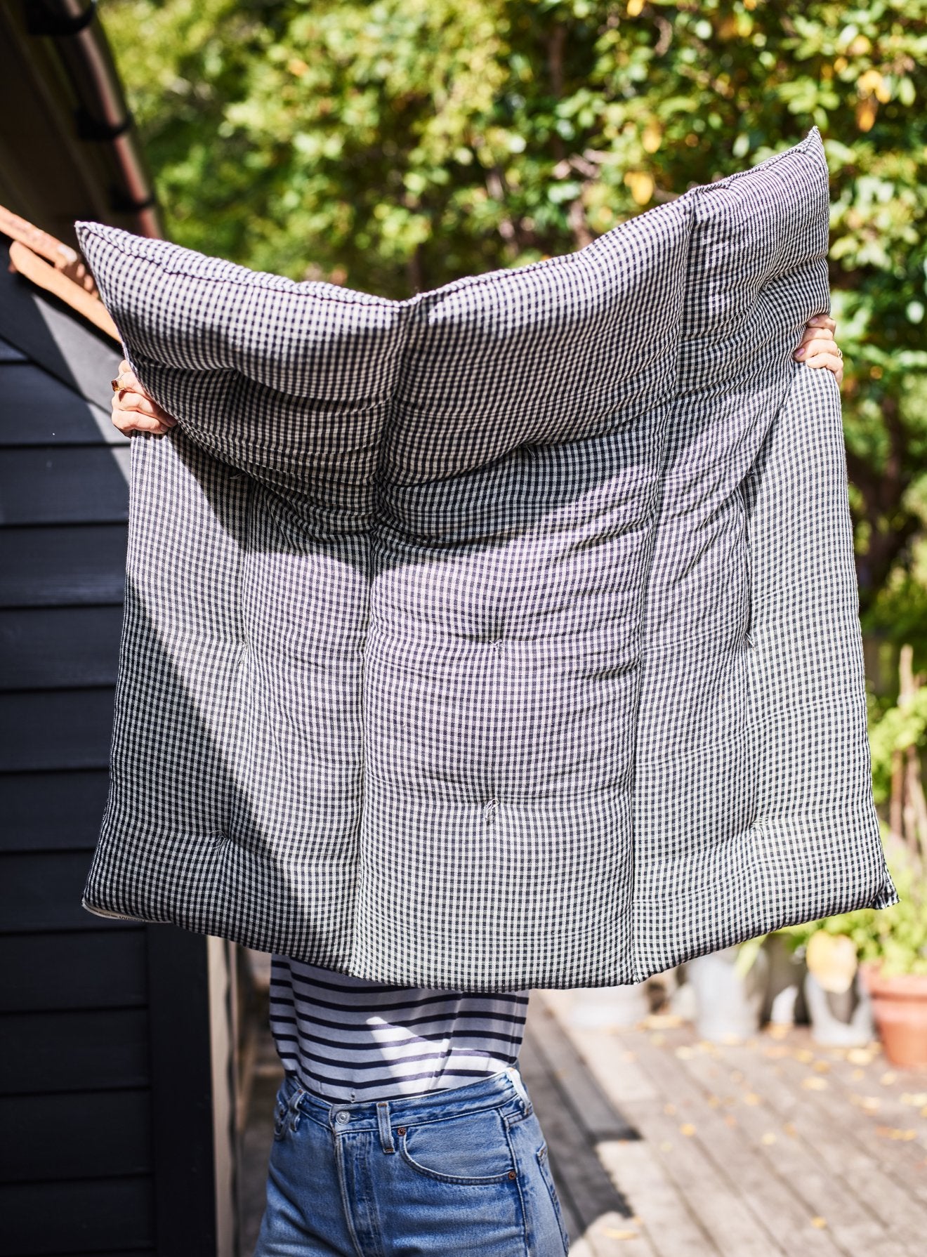 Handwoven Cotton Mattress Gingham Check