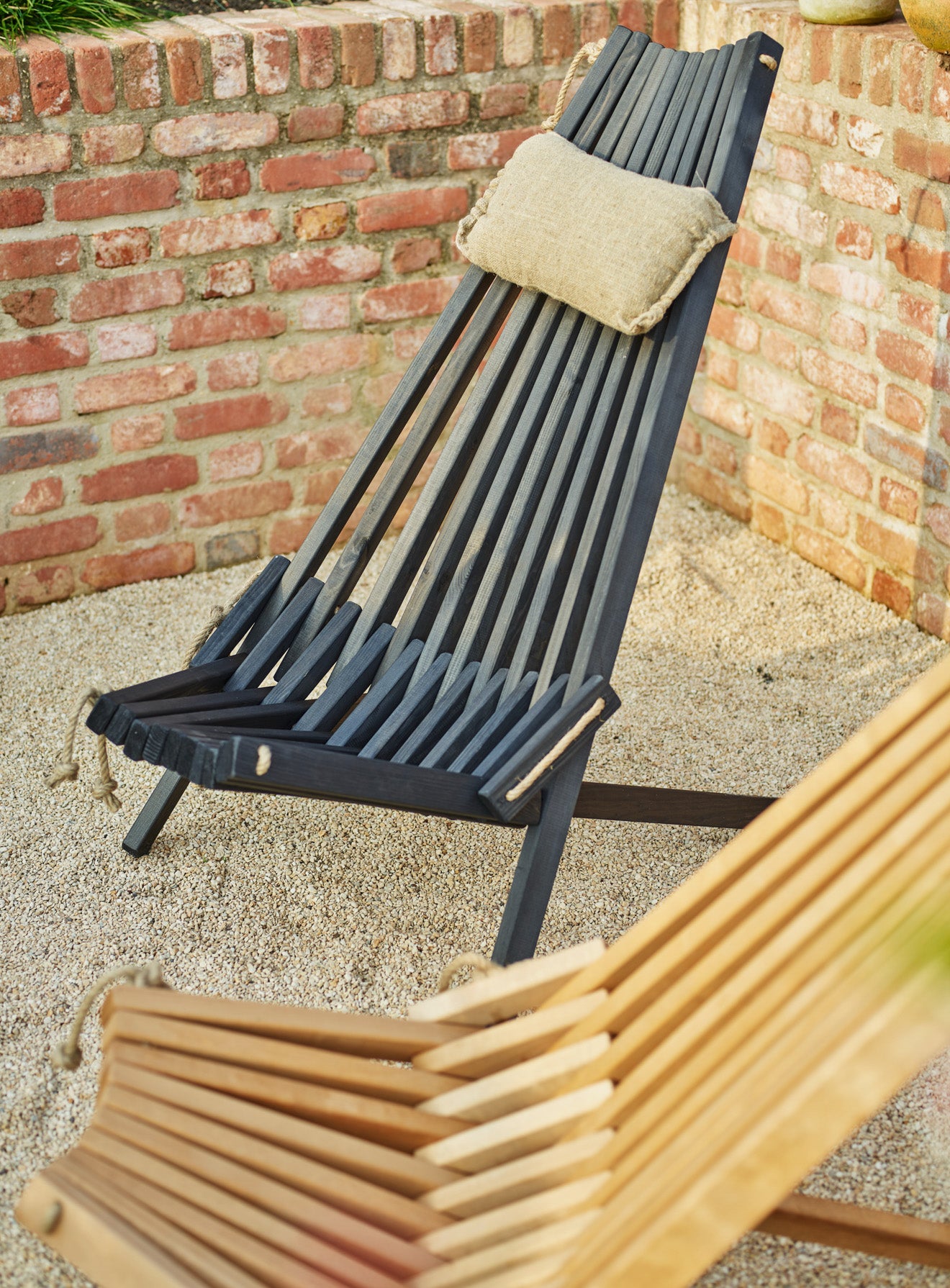 Harmen Outdoor Chair, Black Oiled