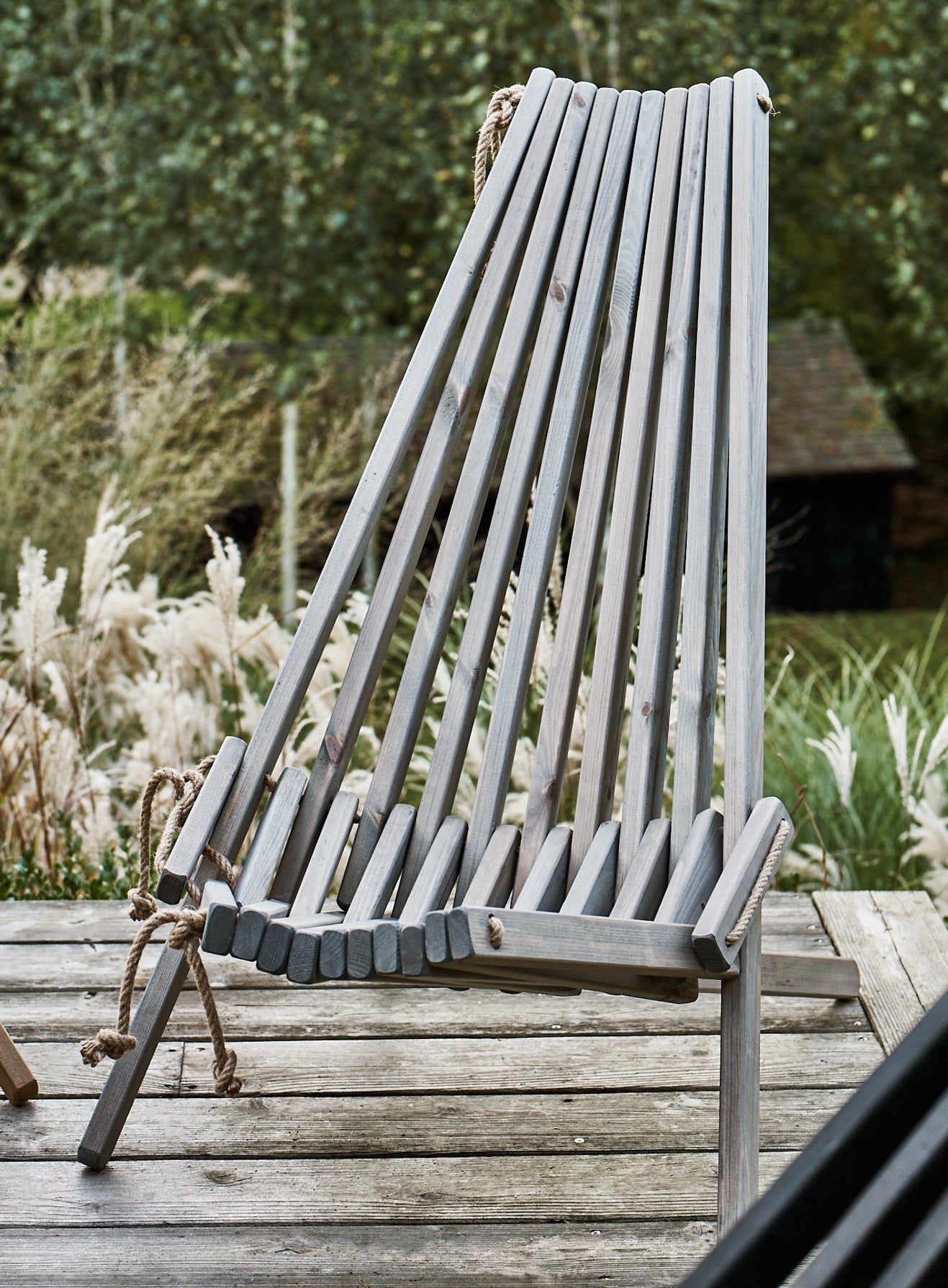Harmen Outdoor Chair, Grey Oiled