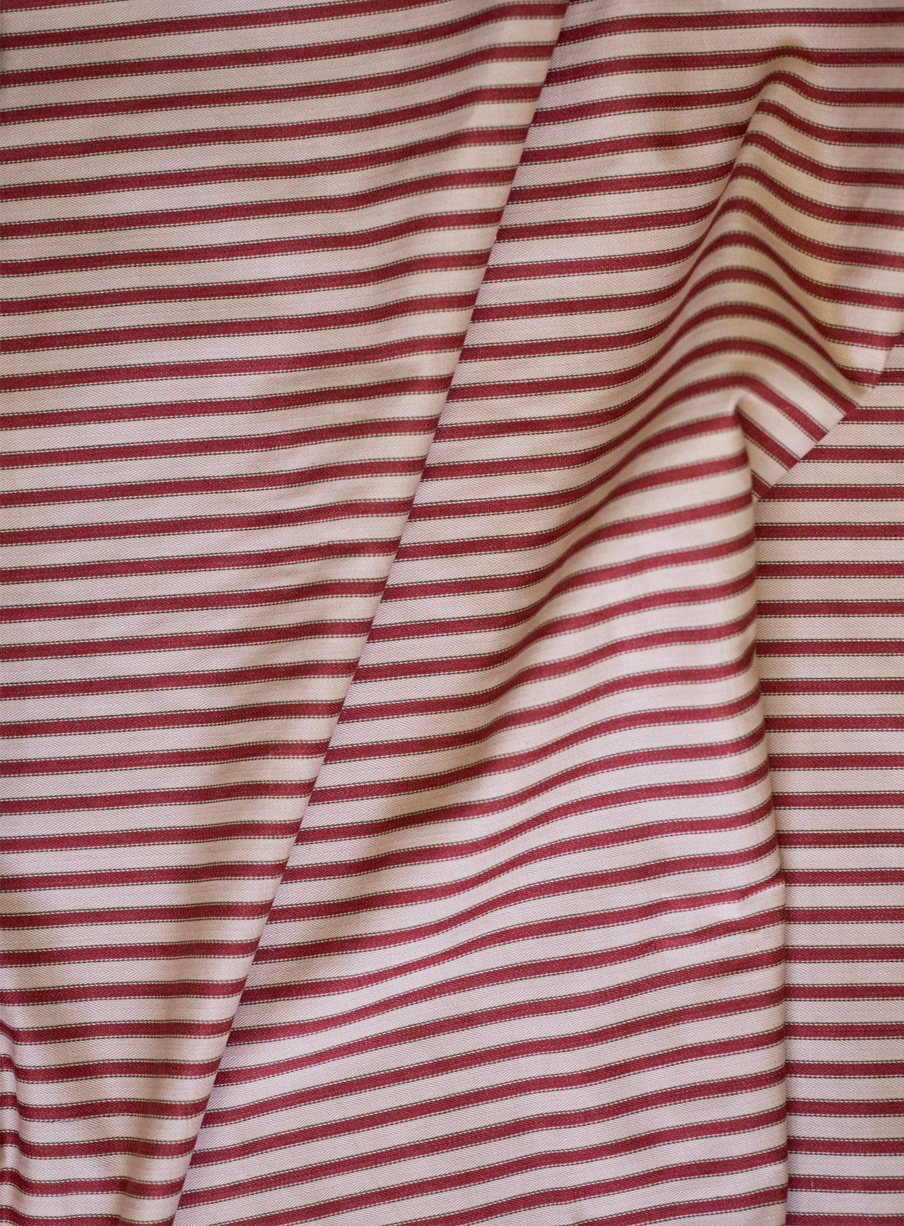 Edmund Footstool, Large, Heritage Red Stripe
