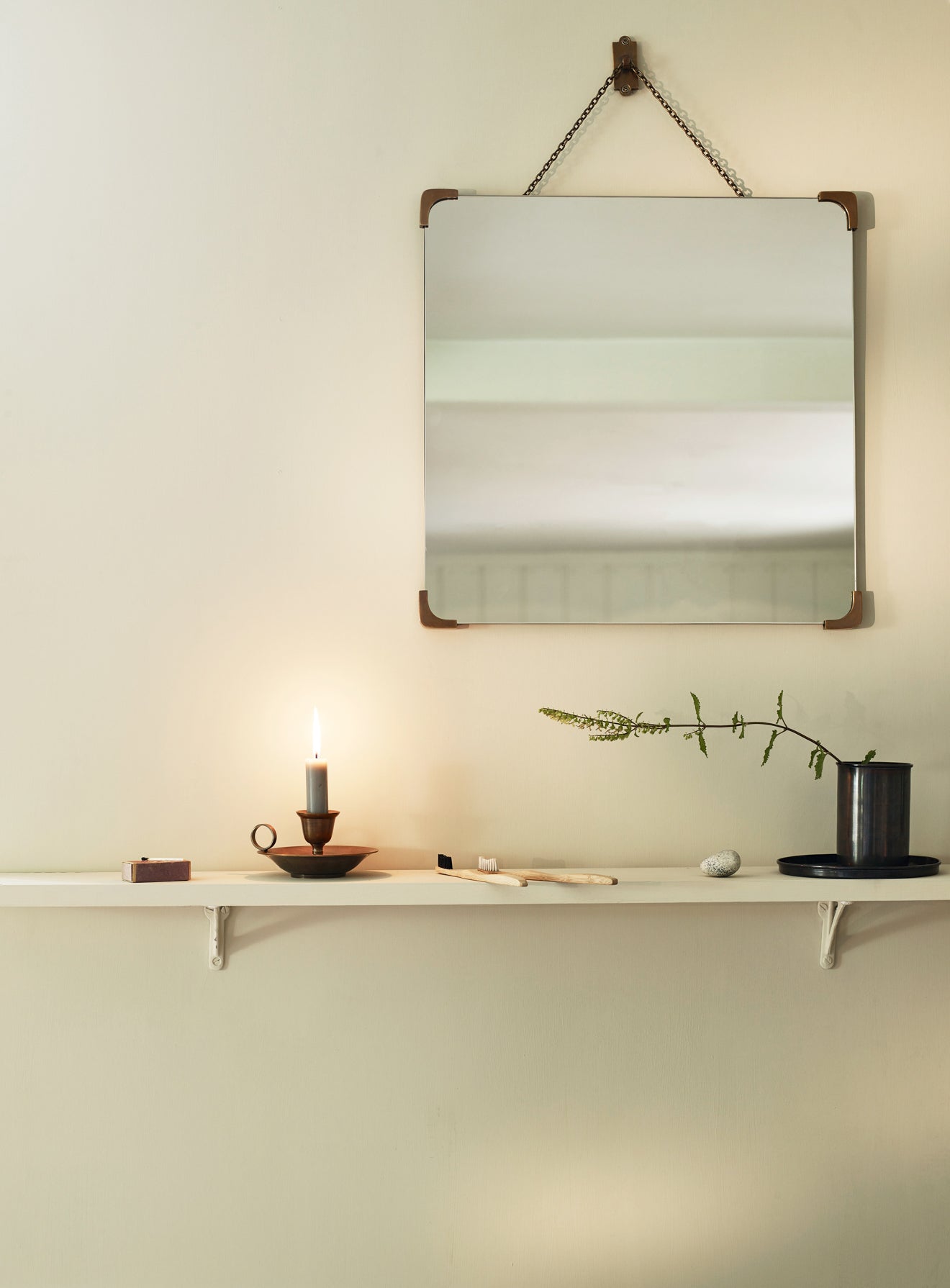 Bilton Bathroom Mirror Antique Brass