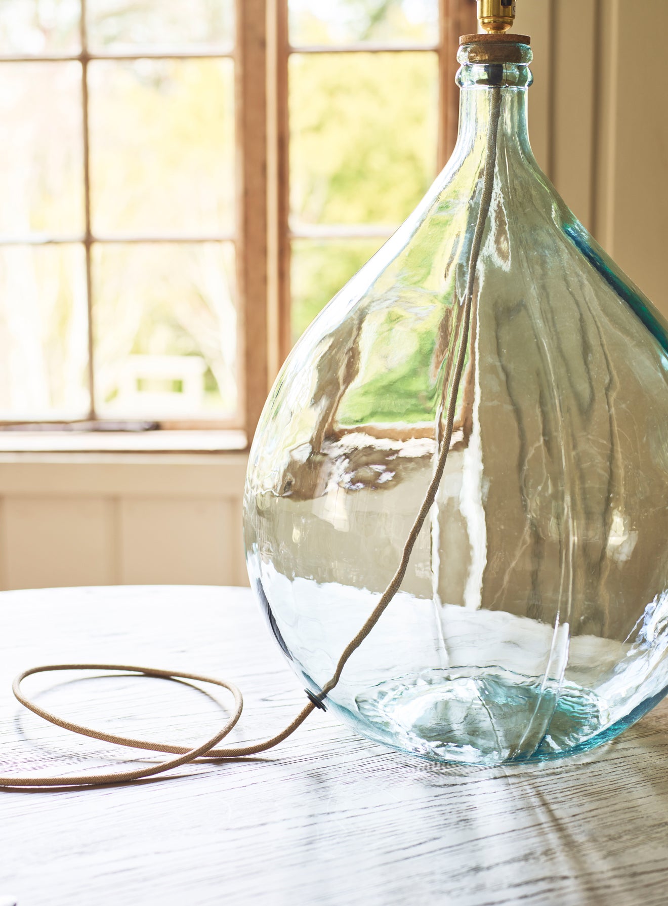 Glass Lamp Base | Large Glass Lamp | Rowen & Wren