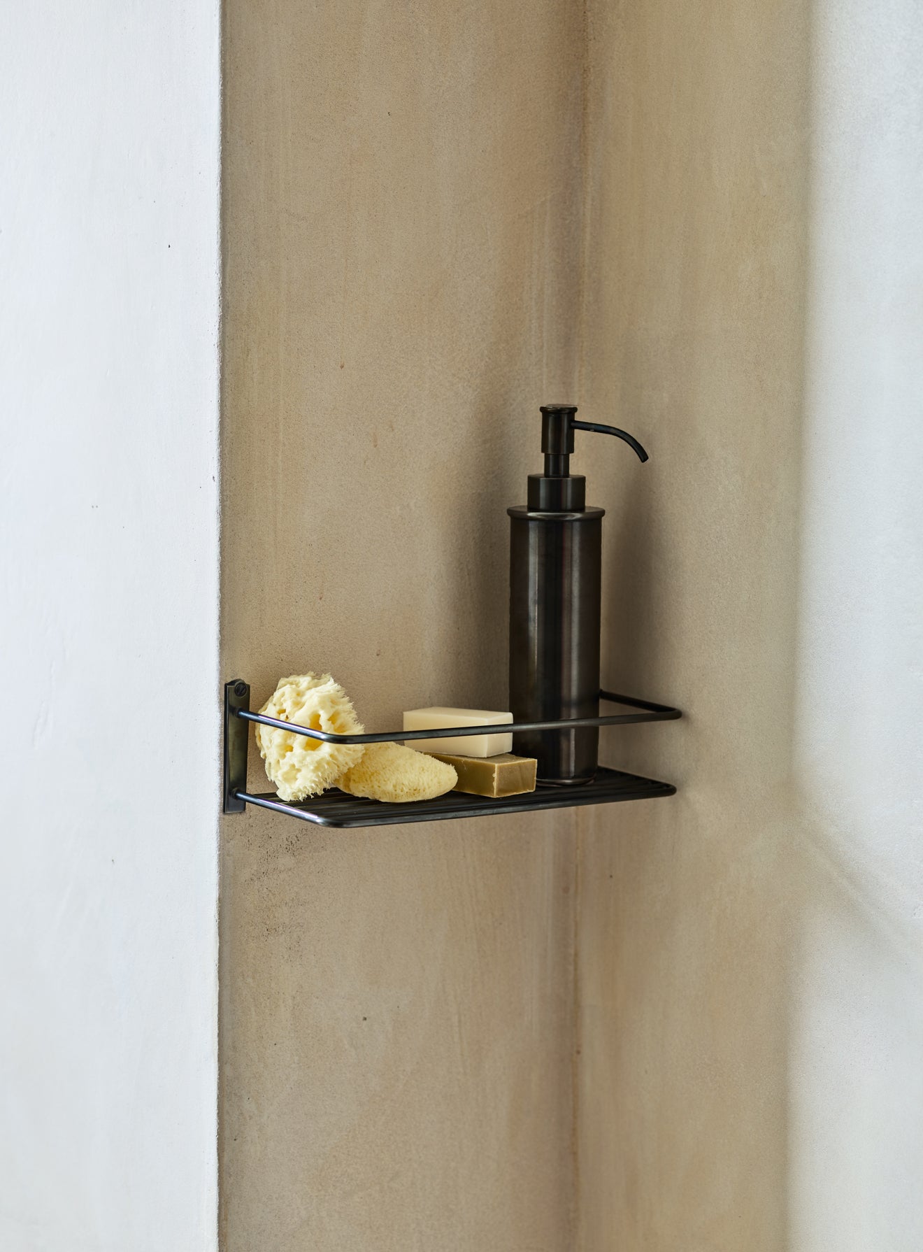 Bilton Shower Shelf Blackened Brass