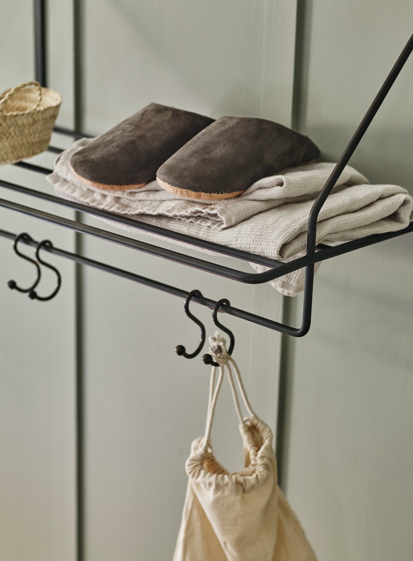 Rowen & Wren Bilton Towel Rack in Blackened Brass