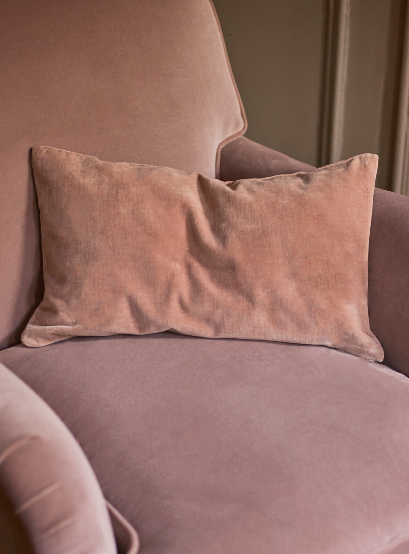 Velvet Cushion, Rose
